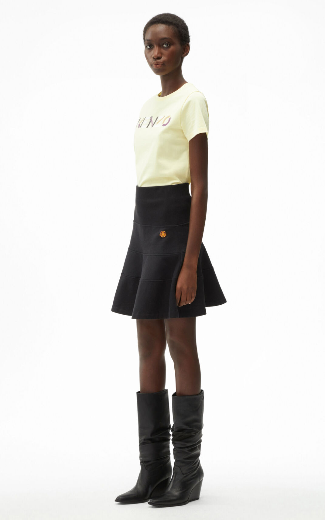 Faldas Kenzo Frilled Mini Mujer Negras - SKU.5771276